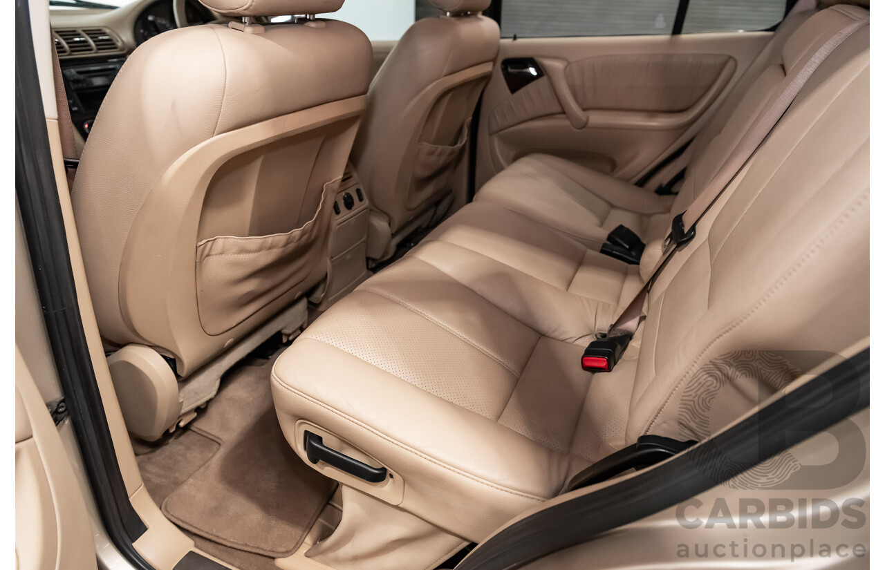 8/2002 Mercedes-Benz ML 320 Luxury (4x4) W163 4d Wagon Gold 3.2L