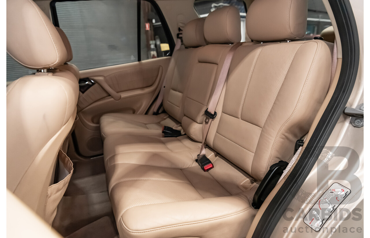 8/2002 Mercedes-Benz ML 320 Luxury (4x4) W163 4d Wagon Gold 3.2L