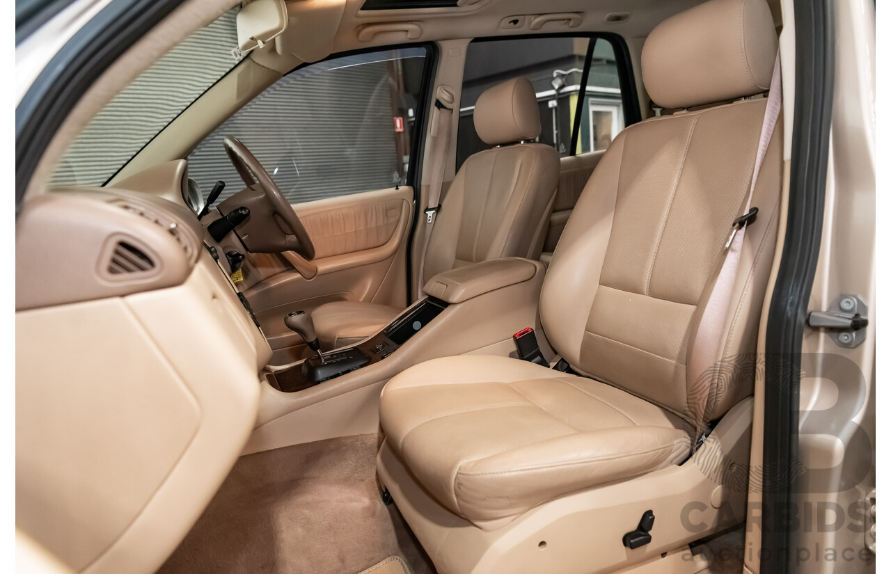 8/2002 Mercedes-Benz ML 320 Luxury (4x4) W163 4d Wagon Gold 3.2L