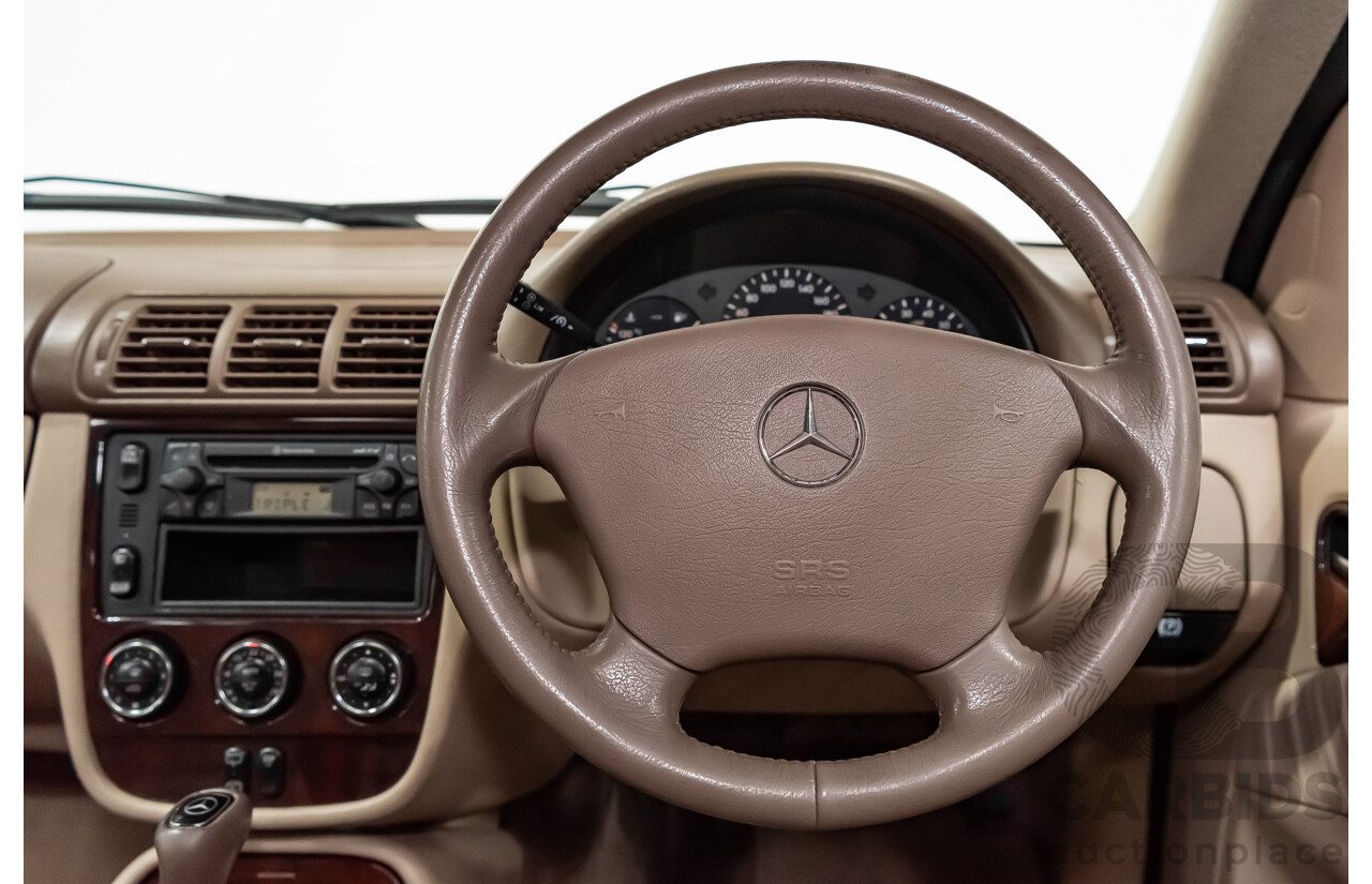 8/2002 Mercedes-Benz ML 320 Luxury (4x4) W163 4d Wagon Gold 3.2L