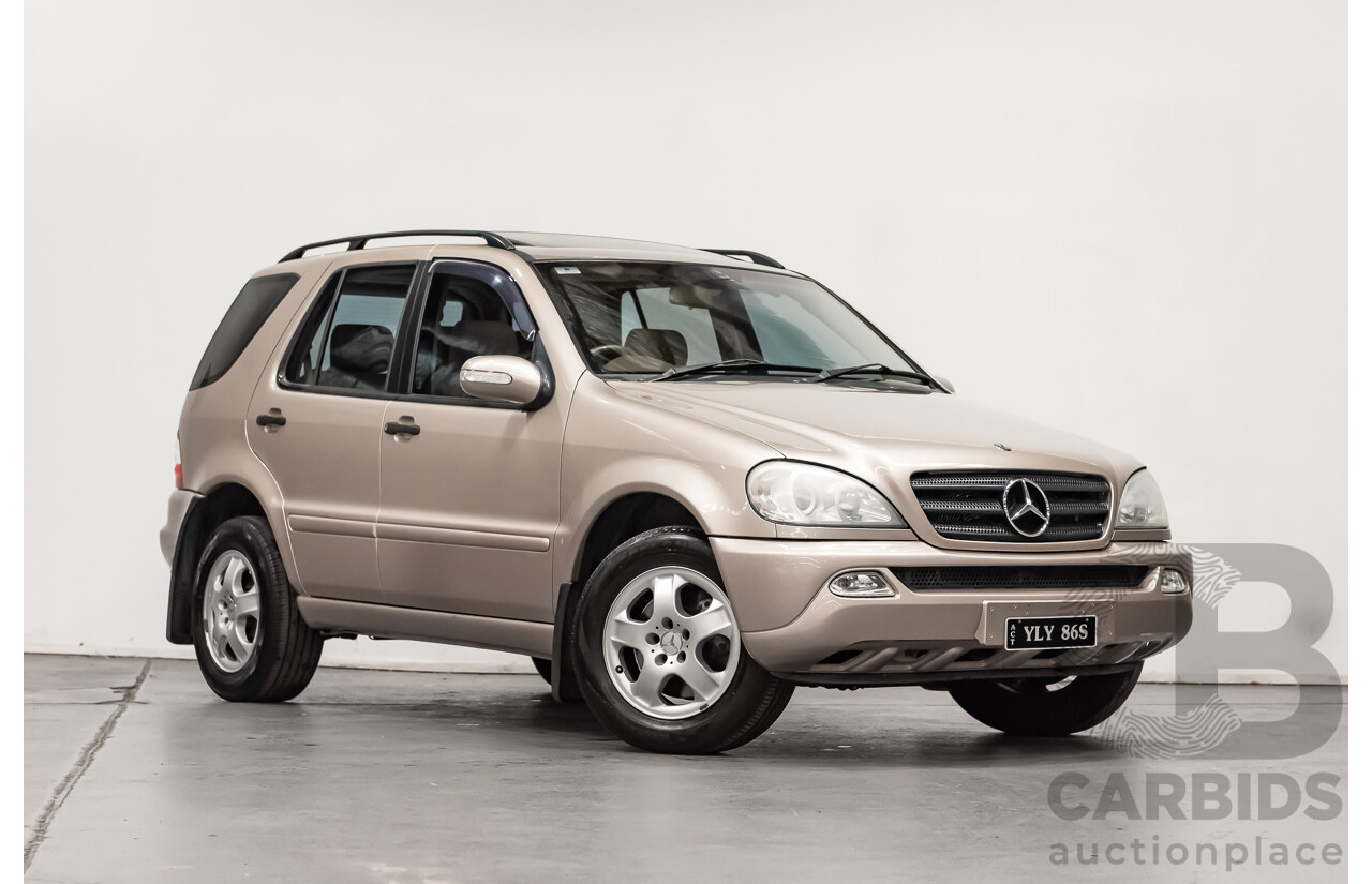 8/2002 Mercedes-Benz ML 320 Luxury (4x4) W163 4d Wagon Gold 3.2L