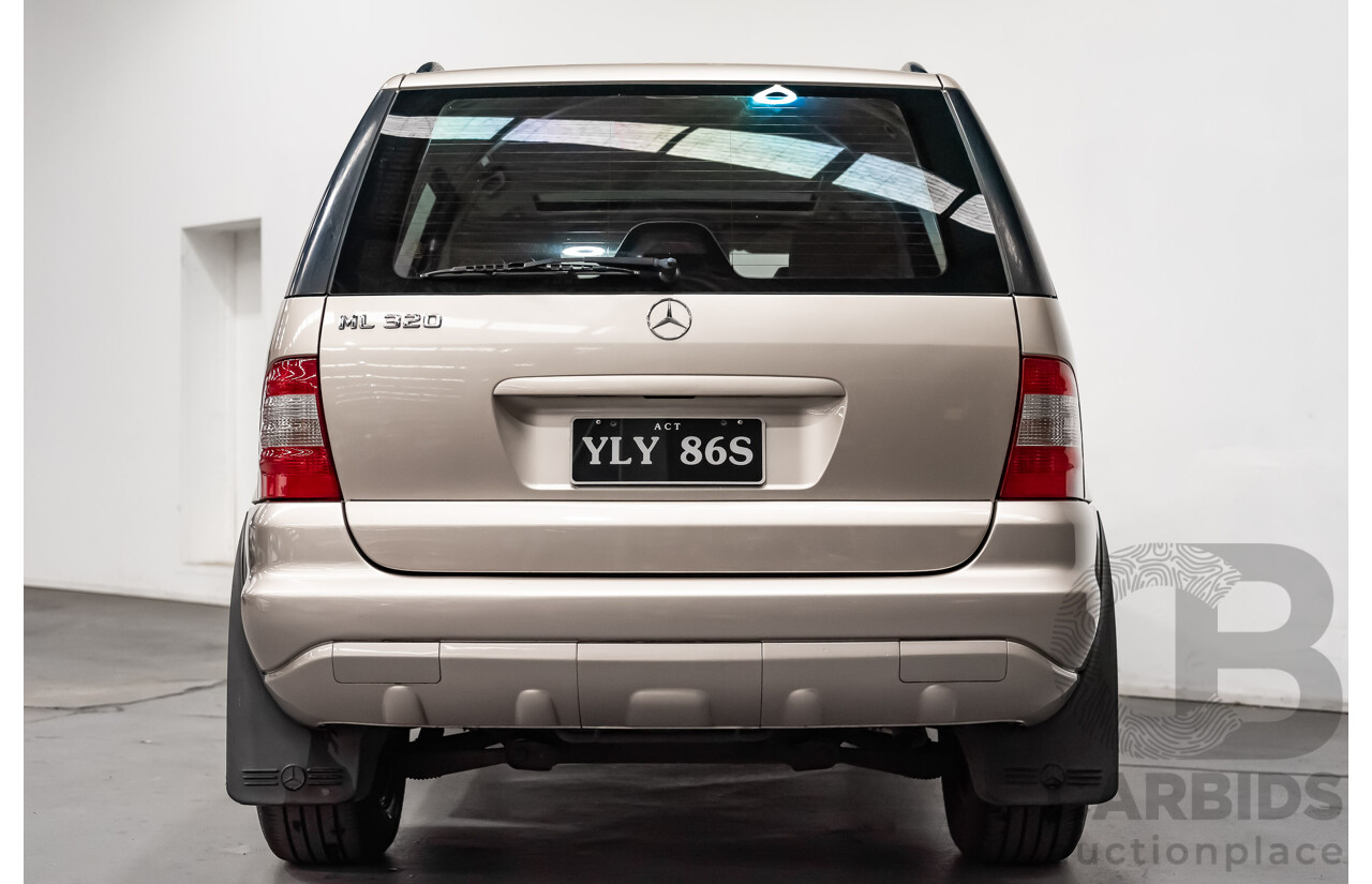 8/2002 Mercedes-Benz ML 320 Luxury (4x4) W163 4d Wagon Gold 3.2L