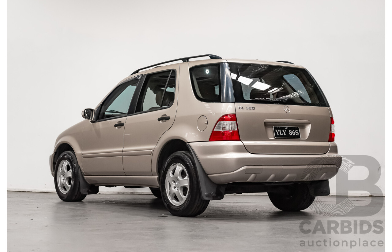 8/2002 Mercedes-Benz ML 320 Luxury (4x4) W163 4d Wagon Gold 3.2L