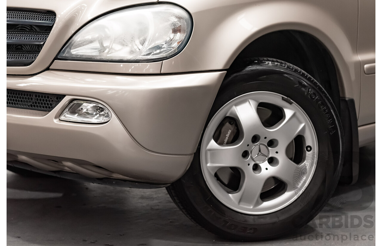 8/2002 Mercedes-Benz ML 320 Luxury (4x4) W163 4d Wagon Gold 3.2L