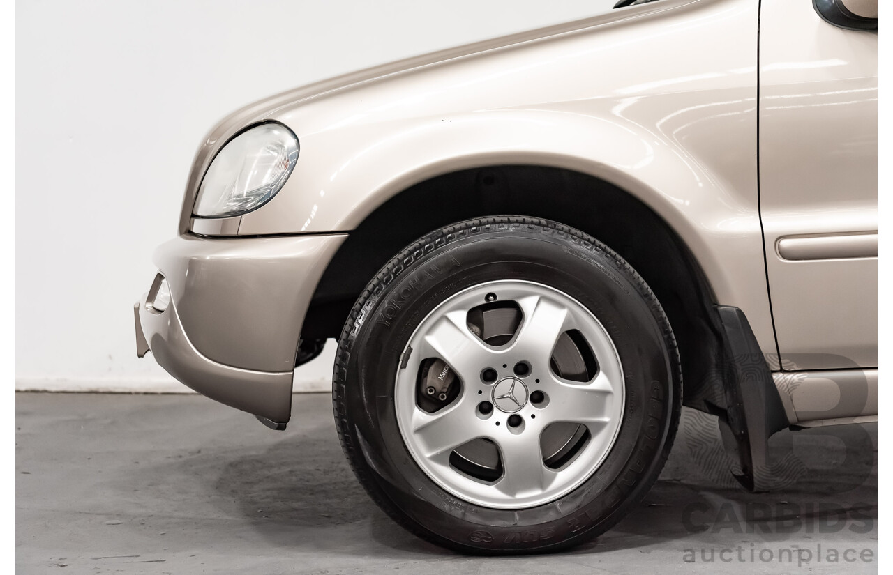 8/2002 Mercedes-Benz ML 320 Luxury (4x4) W163 4d Wagon Gold 3.2L