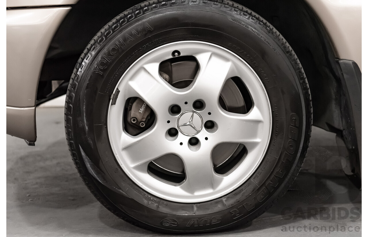 8/2002 Mercedes-Benz ML 320 Luxury (4x4) W163 4d Wagon Gold 3.2L