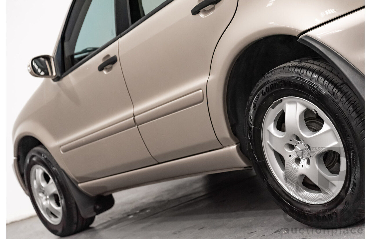 8/2002 Mercedes-Benz ML 320 Luxury (4x4) W163 4d Wagon Gold 3.2L