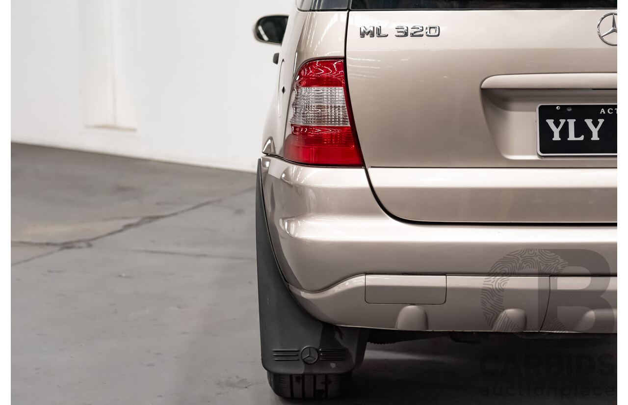 8/2002 Mercedes-Benz ML 320 Luxury (4x4) W163 4d Wagon Gold 3.2L