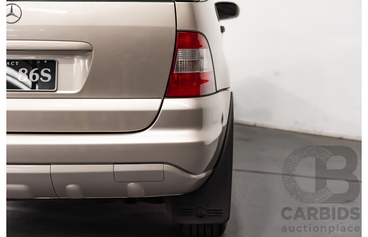 8/2002 Mercedes-Benz ML 320 Luxury (4x4) W163 4d Wagon Gold 3.2L