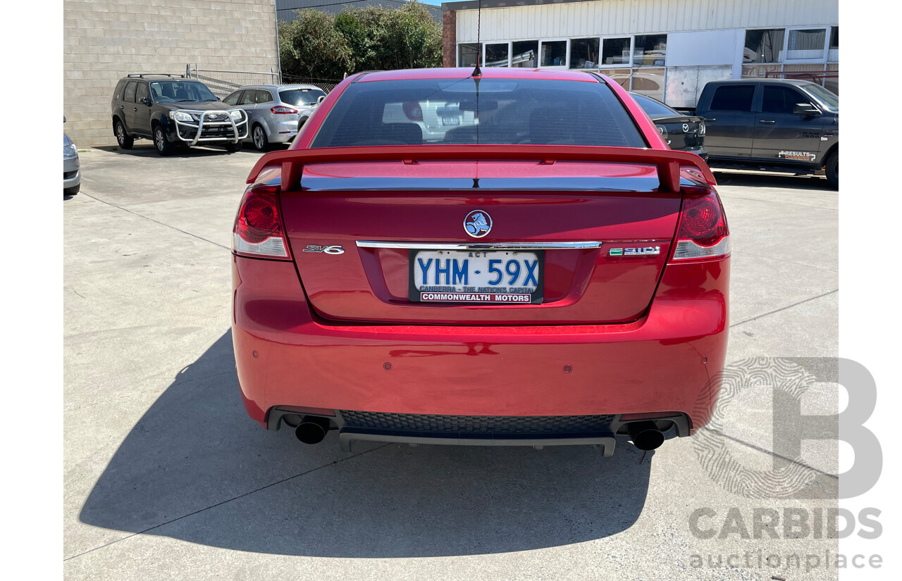 4/2011 Holden Commodore SV6 VE II 4d Sedan Red 3.6L