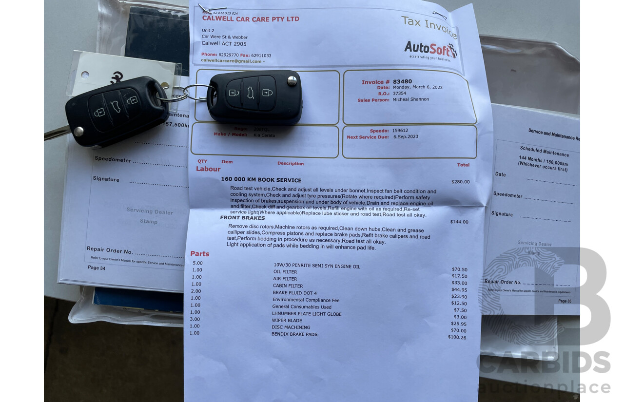 3/2012 Kia Cerato Si TD MY12 5d Hatchback Blue 2.0L