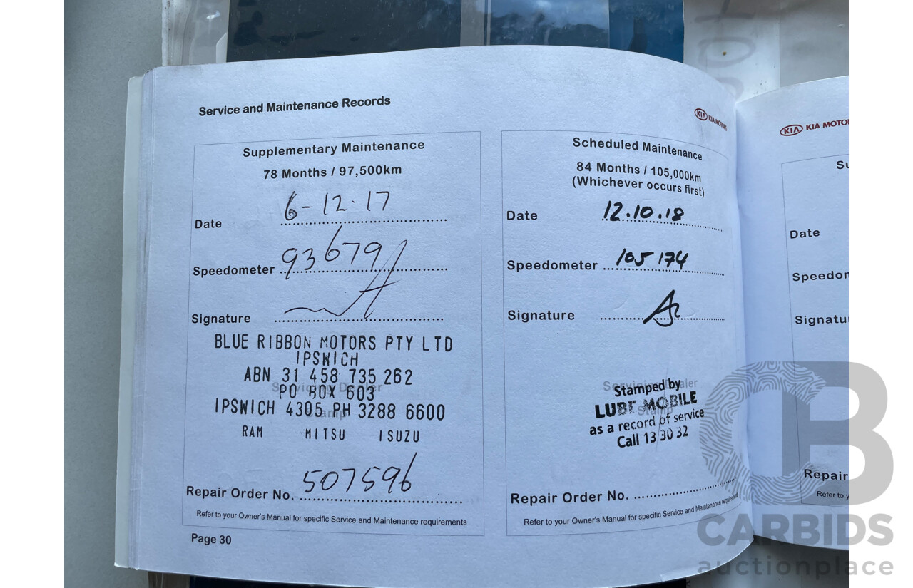 3/2012 Kia Cerato Si TD MY12 5d Hatchback Blue 2.0L