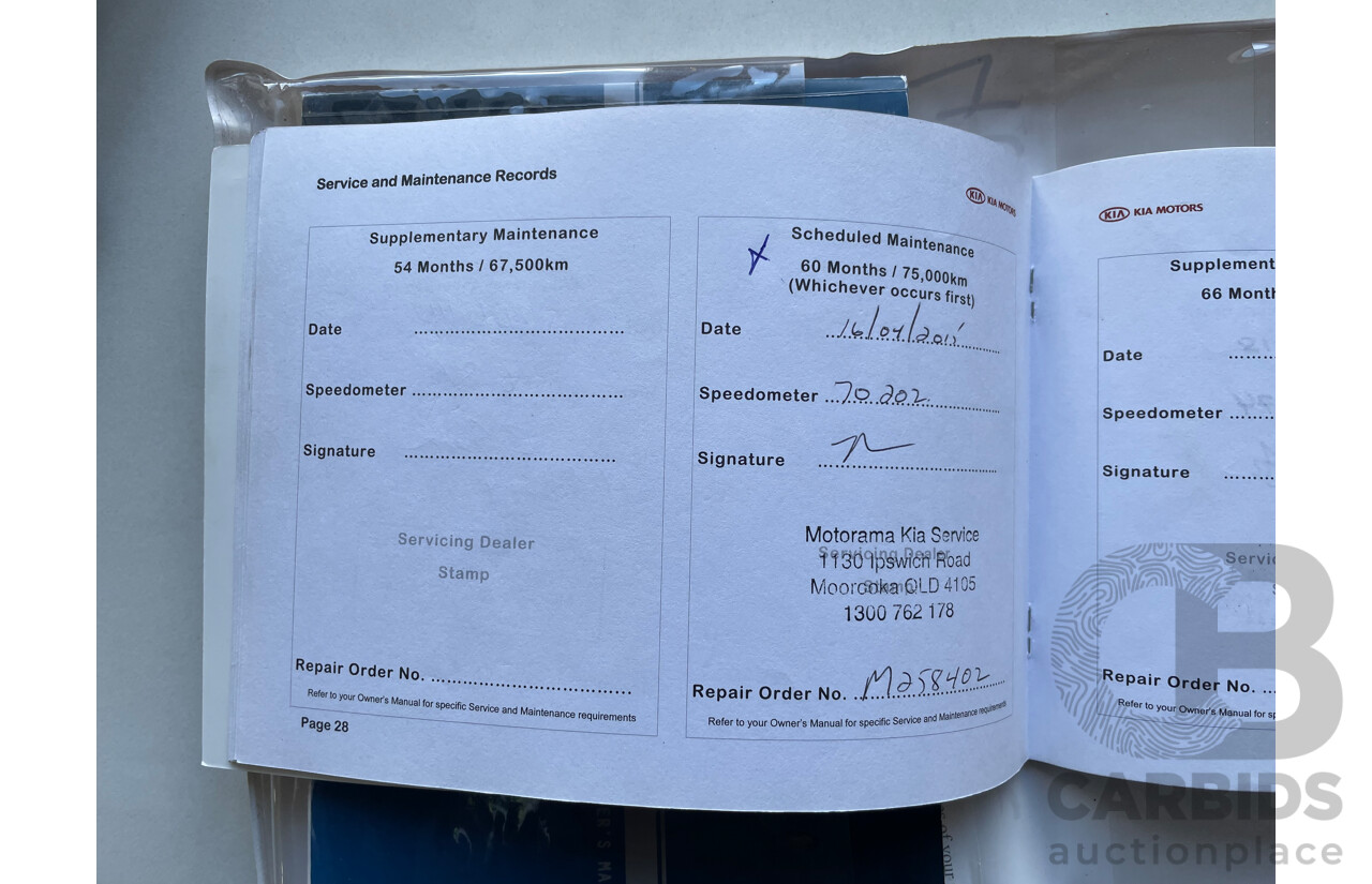 3/2012 Kia Cerato Si TD MY12 5d Hatchback Blue 2.0L