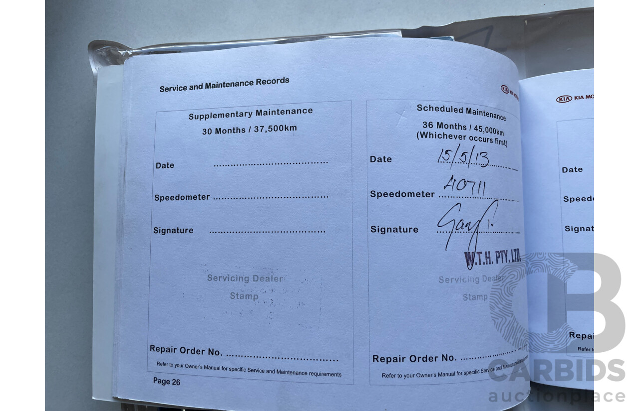 3/2012 Kia Cerato Si TD MY12 5d Hatchback Blue 2.0L