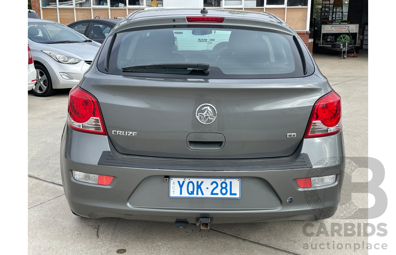 11/2012 Holden Cruze CD JH MY12 5d Hatchback Grey 1.8L