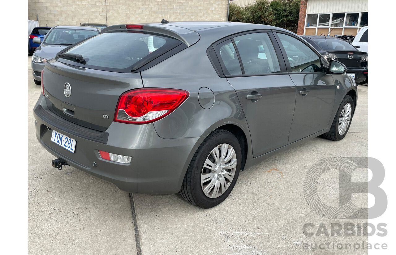 11/2012 Holden Cruze CD JH MY12 5d Hatchback Grey 1.8L
