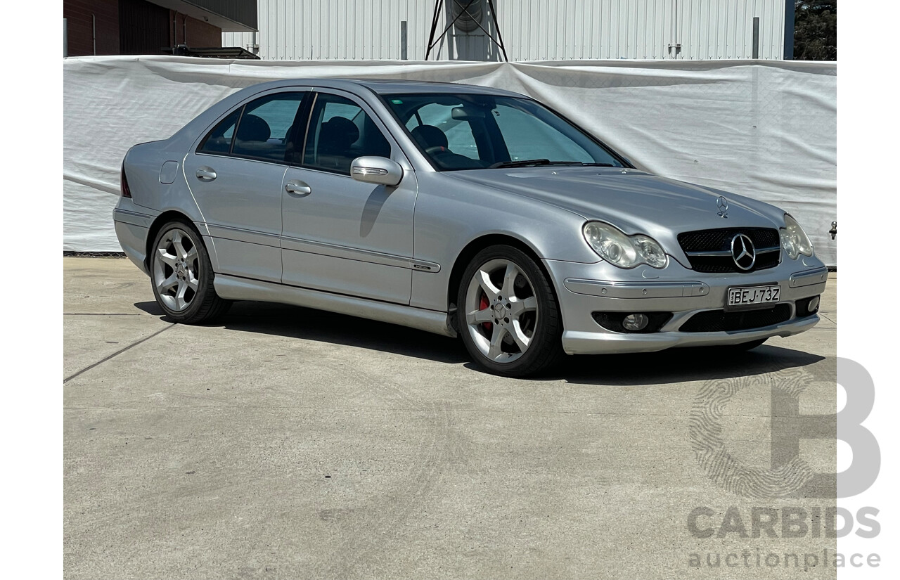 5/2005 Mercedes-Benz C200 Kompressor Sport Edition W203 4d Sedan Silver 1.8L