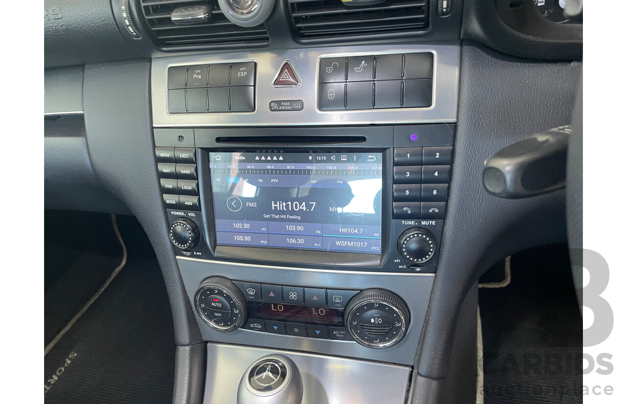 5/2005 Mercedes-Benz C200 Kompressor Sport Edition W203 4d Sedan Silver 1.8L