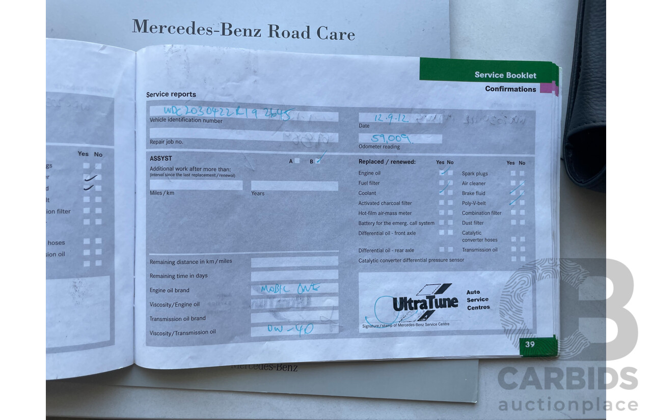 5/2005 Mercedes-Benz C200 Kompressor Sport Edition W203 4d Sedan Silver 1.8L