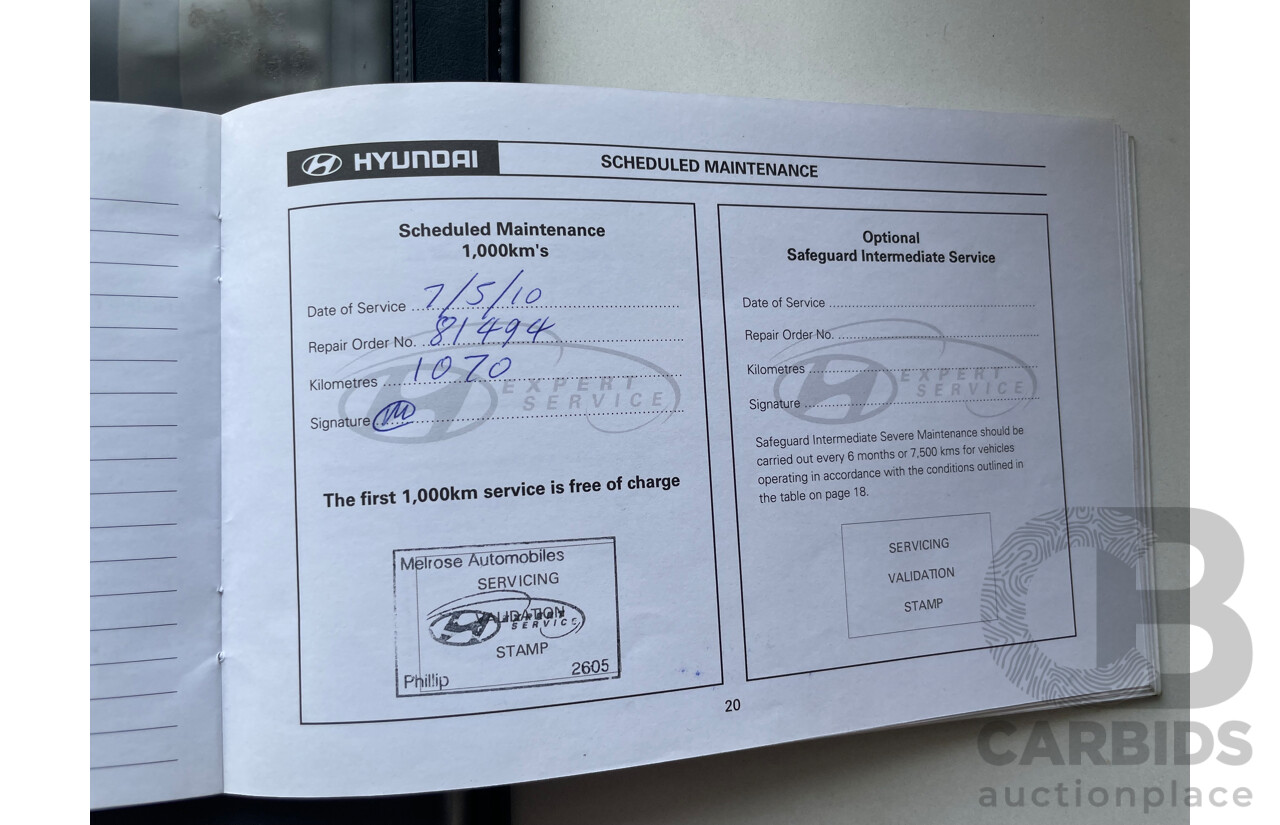 2/2010 Hyundai Santa Fe Highlander CRDi (4x4) CM MY10 4d Wagon White 2.2L