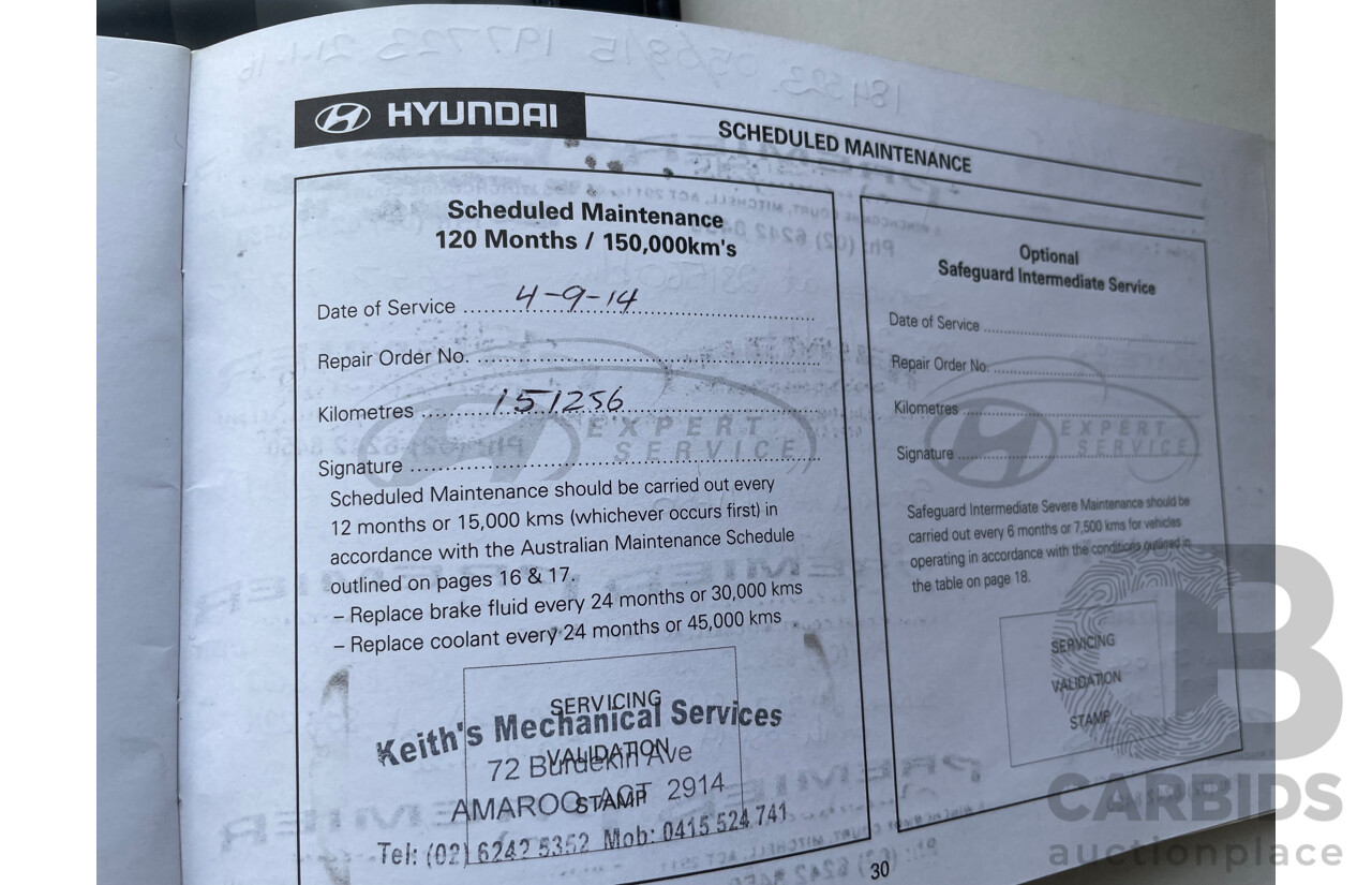 2/2010 Hyundai Santa Fe Highlander CRDi (4x4) CM MY10 4d Wagon White 2.2L