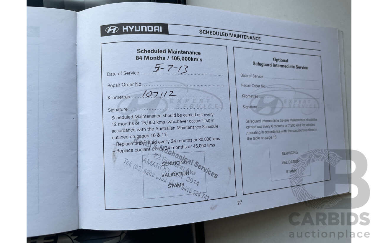 2/2010 Hyundai Santa Fe Highlander CRDi (4x4) CM MY10 4d Wagon White 2.2L