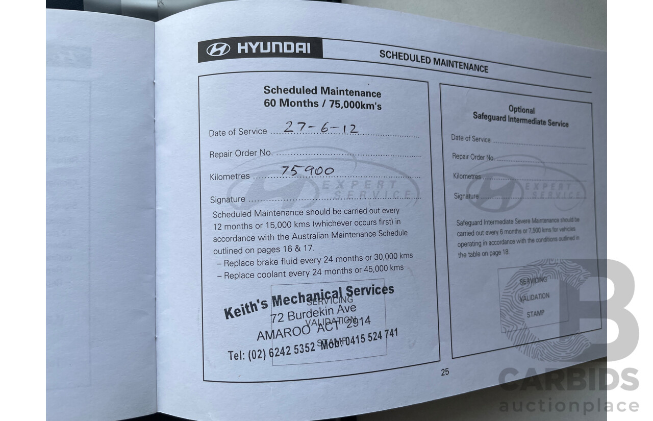 2/2010 Hyundai Santa Fe Highlander CRDi (4x4) CM MY10 4d Wagon White 2.2L