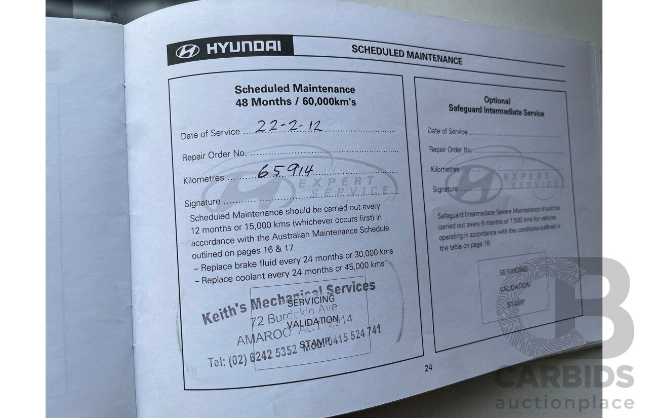 2/2010 Hyundai Santa Fe Highlander CRDi (4x4) CM MY10 4d Wagon White 2.2L