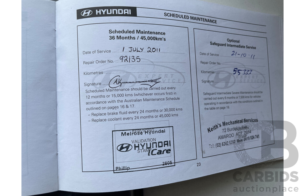 2/2010 Hyundai Santa Fe Highlander CRDi (4x4) CM MY10 4d Wagon White 2.2L