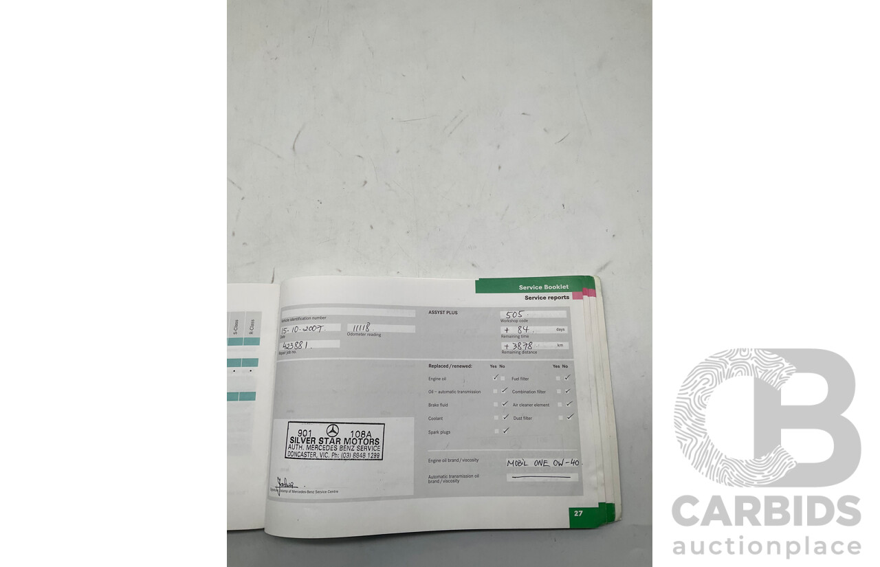 3/2007 Mercedes Benz ML 320 CDI Luxury (4x4) W164 07 UPGRADE 4d Wagon Silver Turbo Diesel V6 3.0L