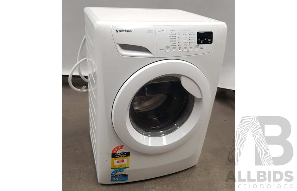 Simpson Ezi Sensor 7kg Front Load Washing Machine
