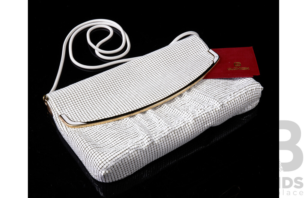 Retro Glomesh WHite Evening Bag in Original Bag and Box