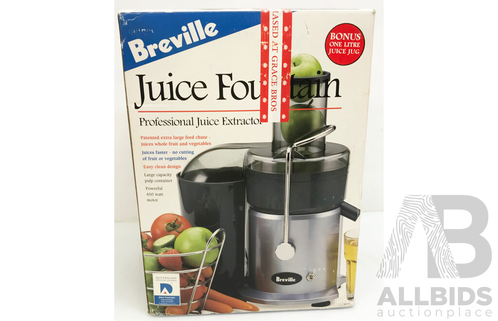 Breville (JE90J) Juice Fountain Professional Juice Extractor