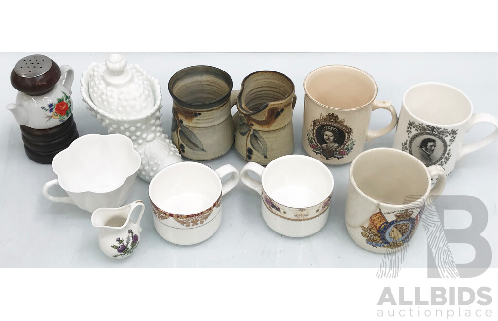 Selection of Assorted Mugs, Jugs, and Teacups