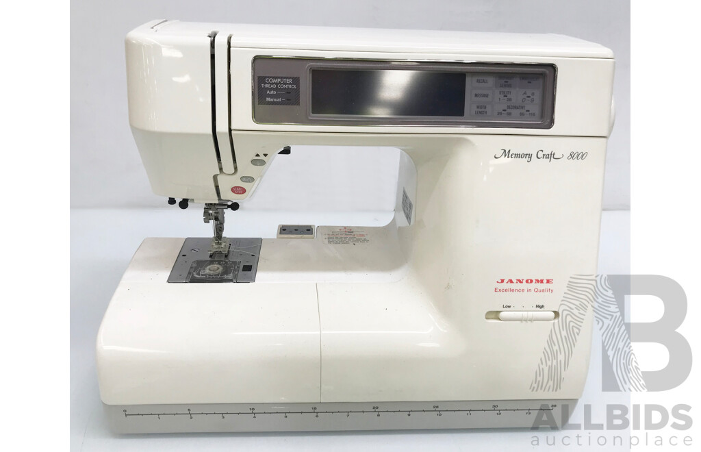 Janome Memory Craft 8000 Sewing Machine