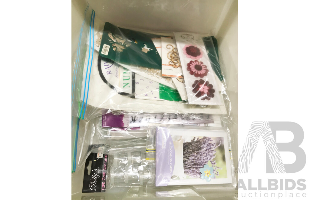 Stacking Storage Draws with Wool and Craft Supplies