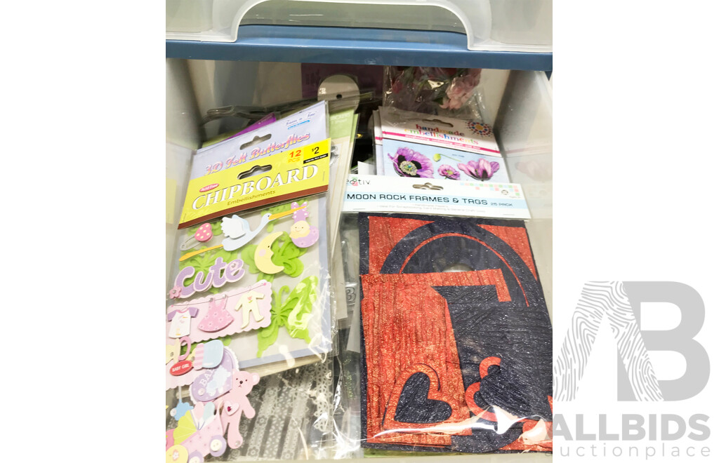 Storage Draws with Craft and Household Items