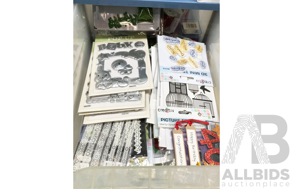 Storage Draws with Craft and Household Items