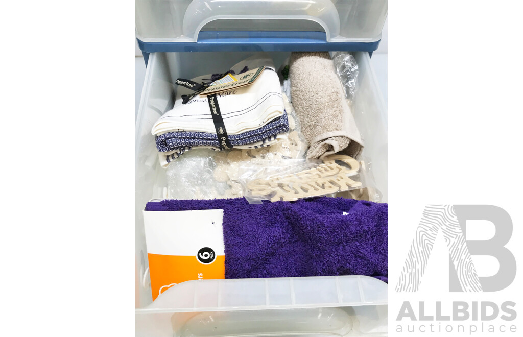 Storage Draws with Craft and Household Items