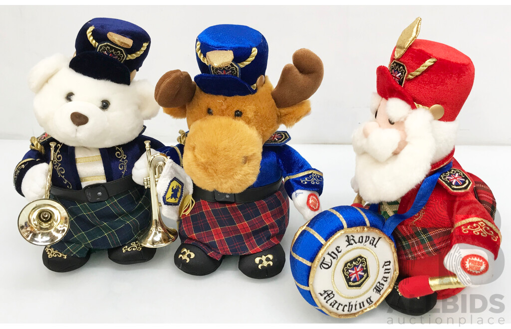 British Royal Marching Band Toys - Lot of 3