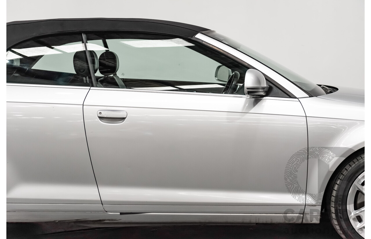 12/2008 Audi A3 2.0 TFSI Ambition 8P 2d Cabriolet Ice Silver Metallic Turbo 2.0L