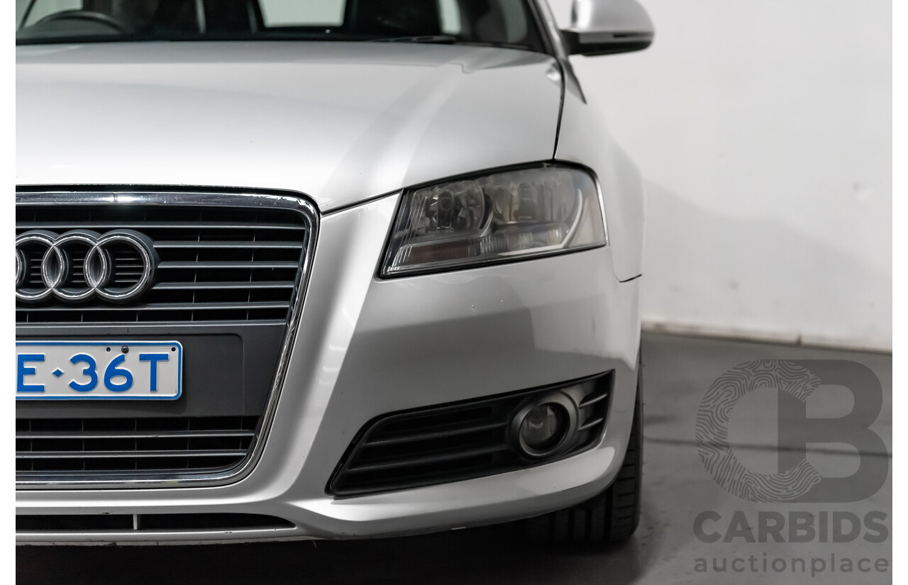 12/2008 Audi A3 2.0 TFSI Ambition 8P 2d Cabriolet Ice Silver Metallic Turbo 2.0L