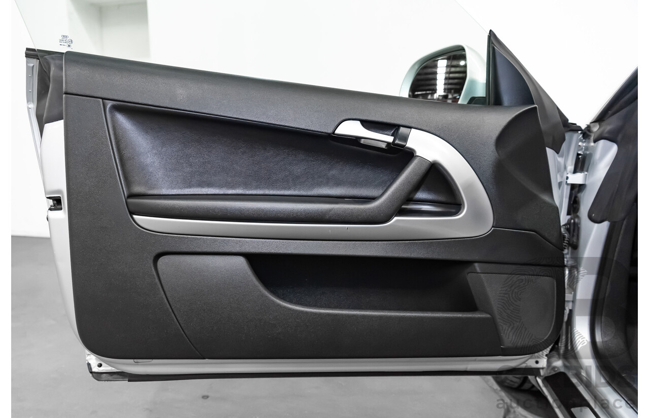 12/2008 Audi A3 2.0 TFSI Ambition 8P 2d Cabriolet Ice Silver Metallic Turbo 2.0L