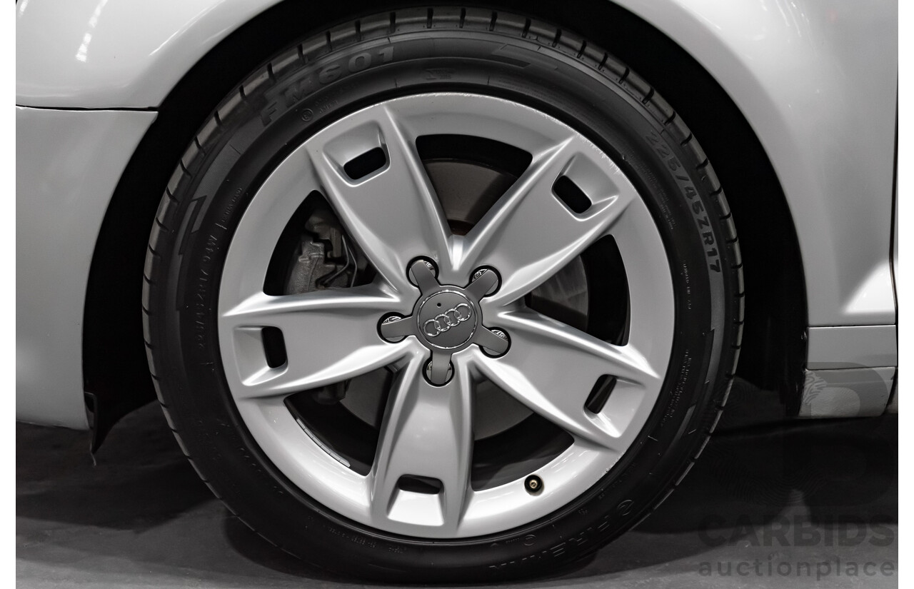 12/2008 Audi A3 2.0 TFSI Ambition 8P 2d Cabriolet Ice Silver Metallic Turbo 2.0L