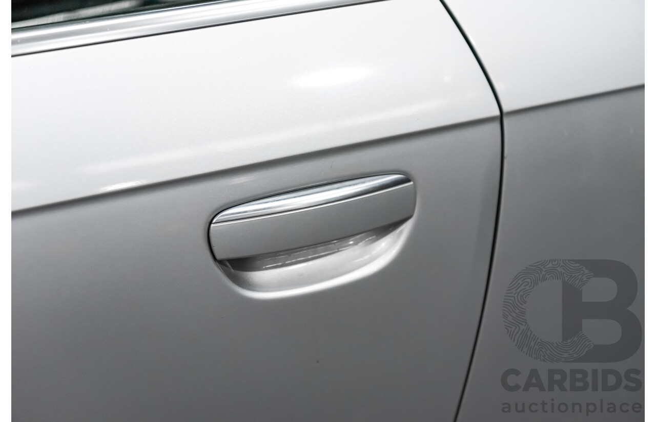 12/2008 Audi A3 2.0 TFSI Ambition 8P 2d Cabriolet Ice Silver Metallic Turbo 2.0L