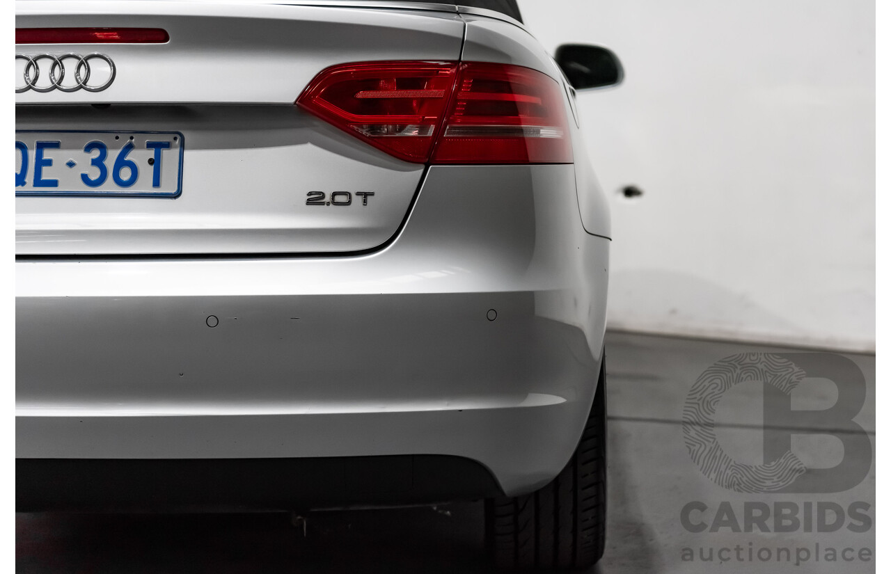 12/2008 Audi A3 2.0 TFSI Ambition 8P 2d Cabriolet Ice Silver Metallic Turbo 2.0L