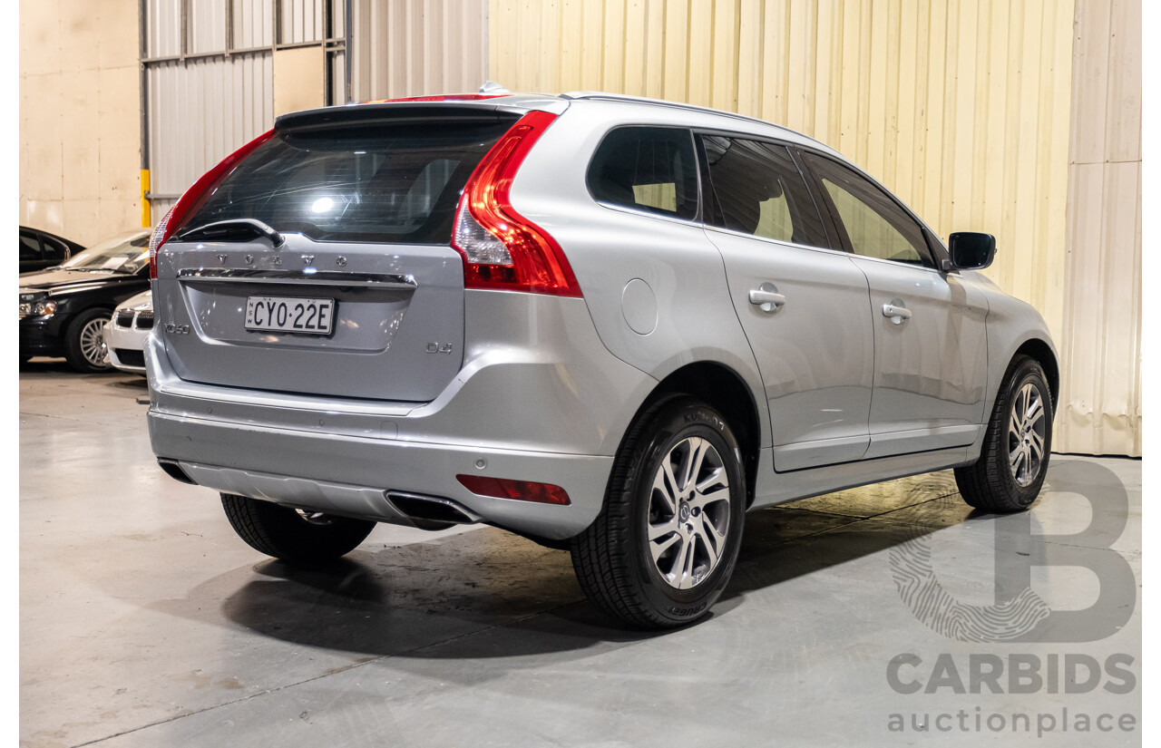 7/2014 Volvo XC60 D4 Luxury DZ 4d Wagon Metallic Silver Turbo Diesel 2.0L