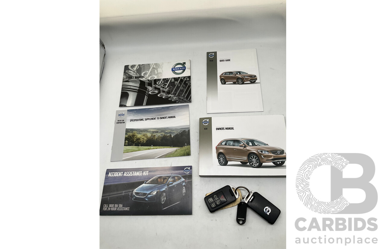 7/2014 Volvo XC60 D4 Luxury DZ 4d Wagon Metallic Silver Turbo Diesel 2.0L