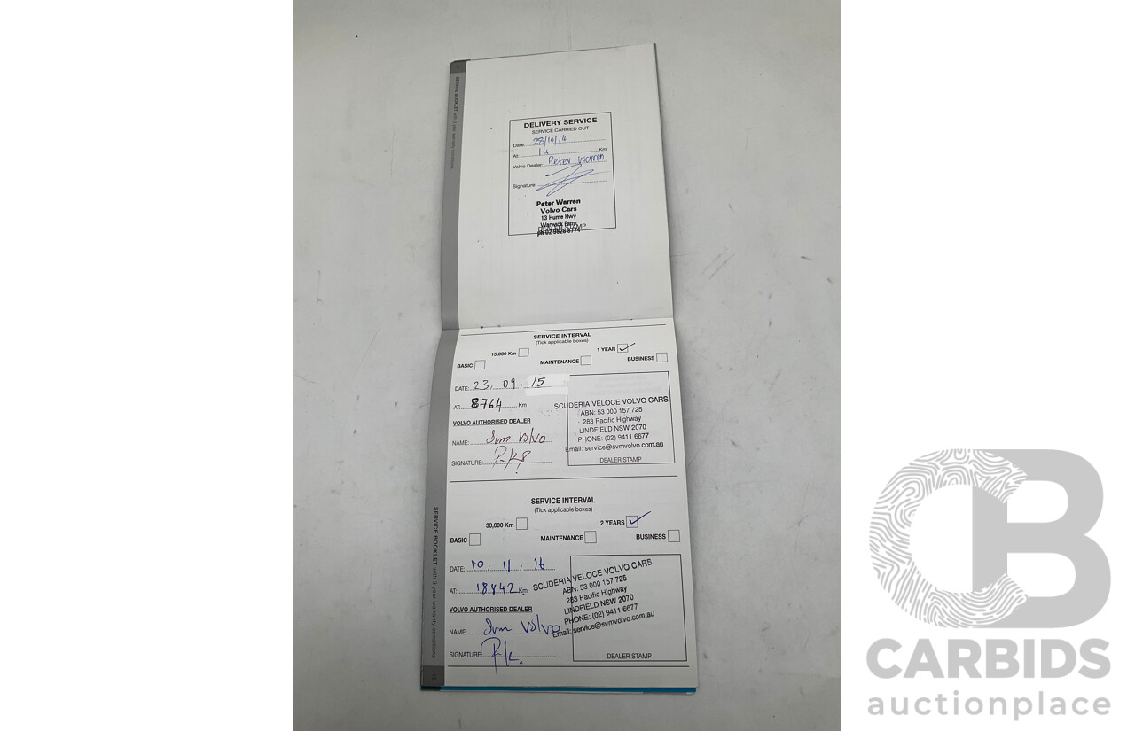 7/2014 Volvo XC60 D4 Luxury DZ 4d Wagon Metallic Silver Turbo Diesel 2.0L