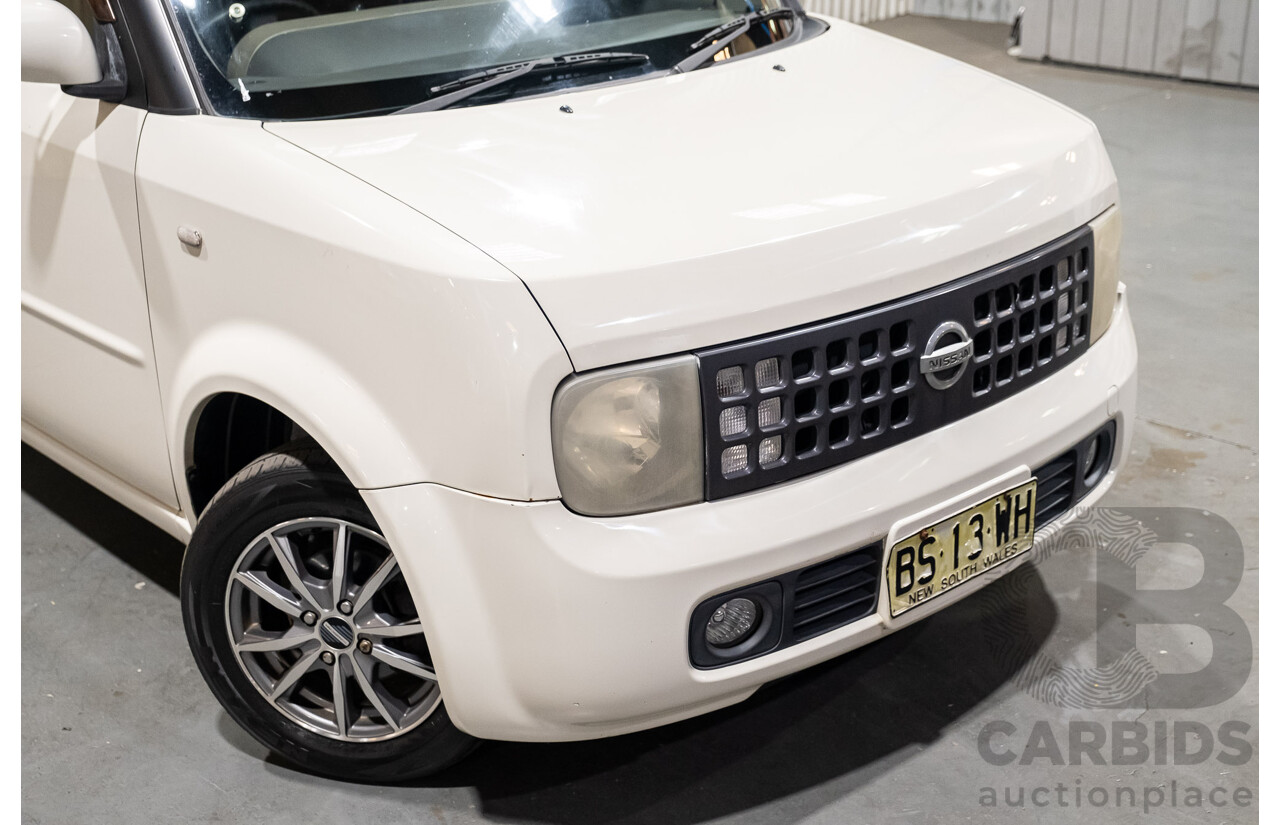 03/2003 Nissan Cube BZ11 4d Wagon White 1.4L - Used Import(dated 11/2012)